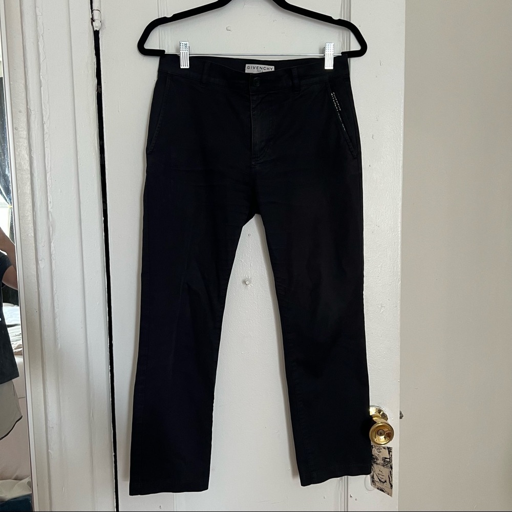 Black Givenchy Trousers with Logo Detail